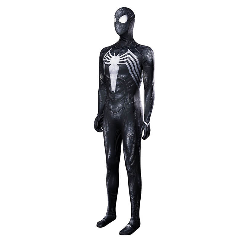 Spider-Man 2 Venom Symbiote Black Suit Cosplay Bodysuit Top Level