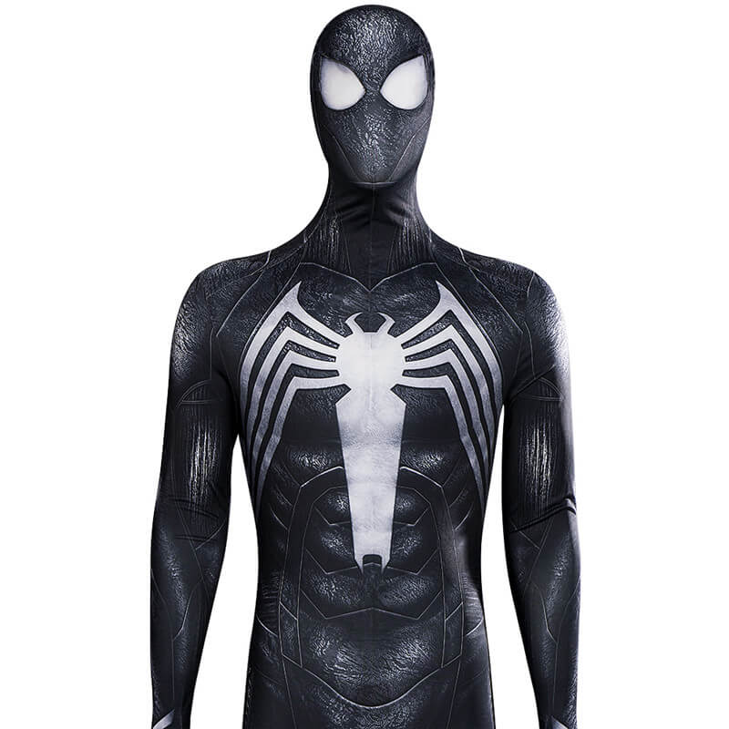 Spider Man 2 Venom Symbiote Black Suit Cosplay Bodysuit Top Level spider-man-2-venom-symbiote-black-suit-cosplay-bodysuit-top-level