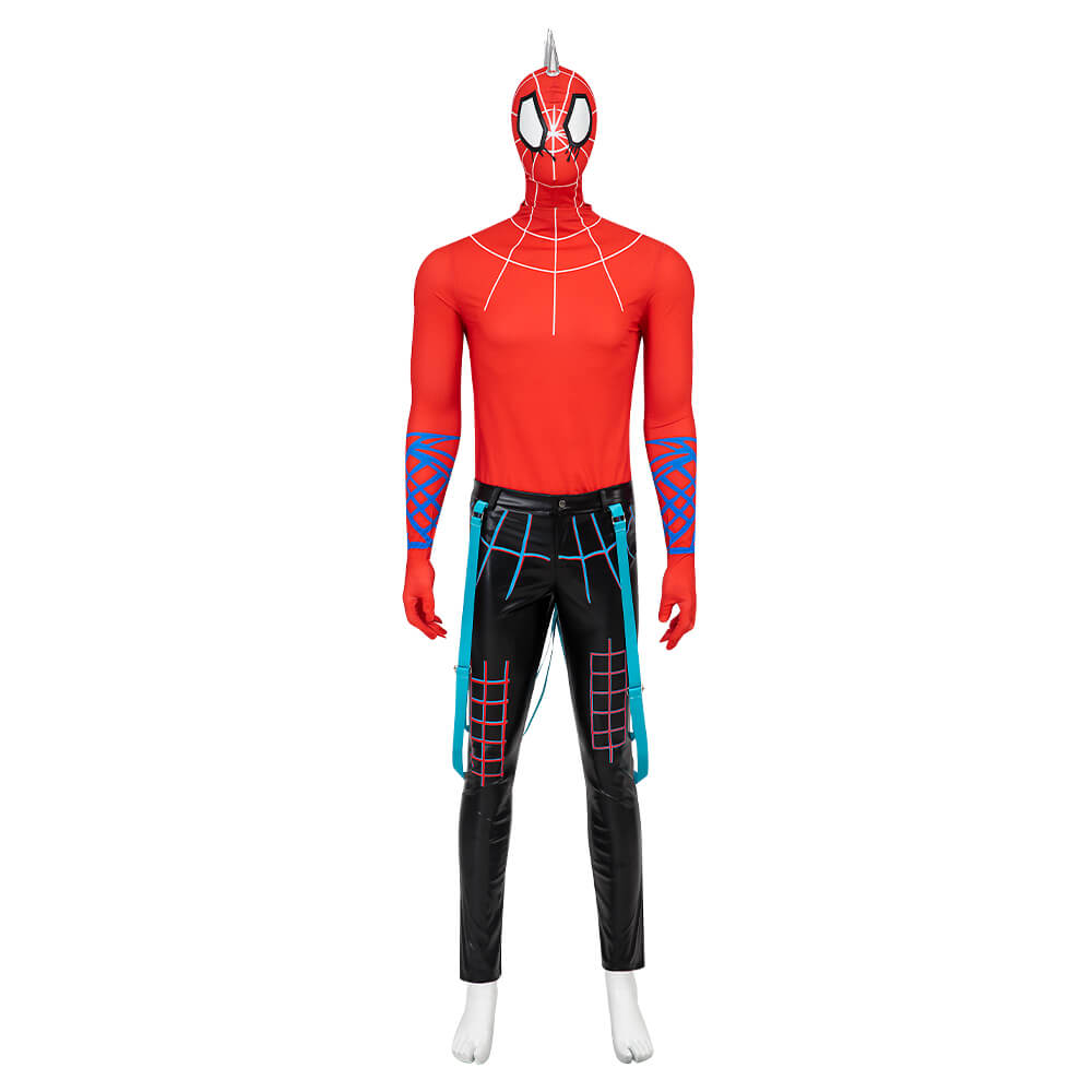 Spider-Punk Suit Spiderman Across The Spider Verse Bodysuit Halloween Costume 2023 ACcosplay