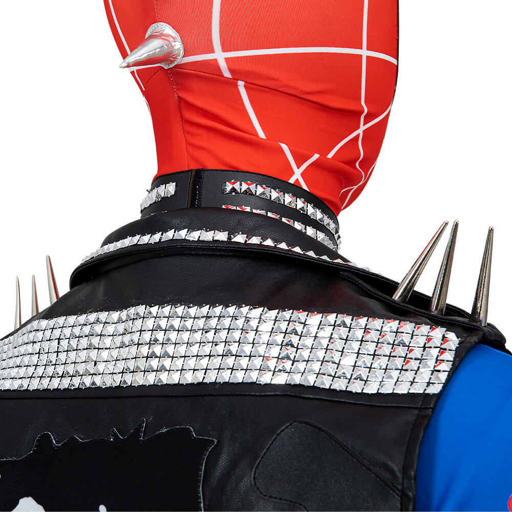 Spider-Punk Suit Spiderman Across The Spider Verse Bodysuit Halloween Costume 2023 ACcosplay