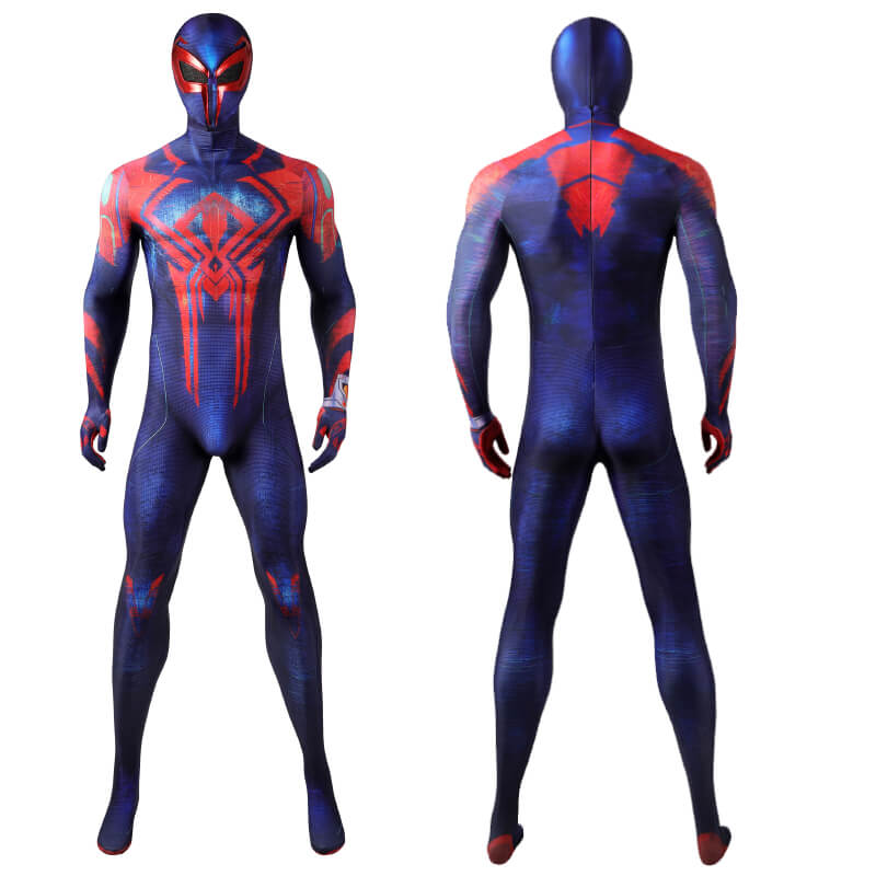 Adults Spiderman 2099 Miguel O'Hara Cosplay Bodysuit Spiderman Across ...