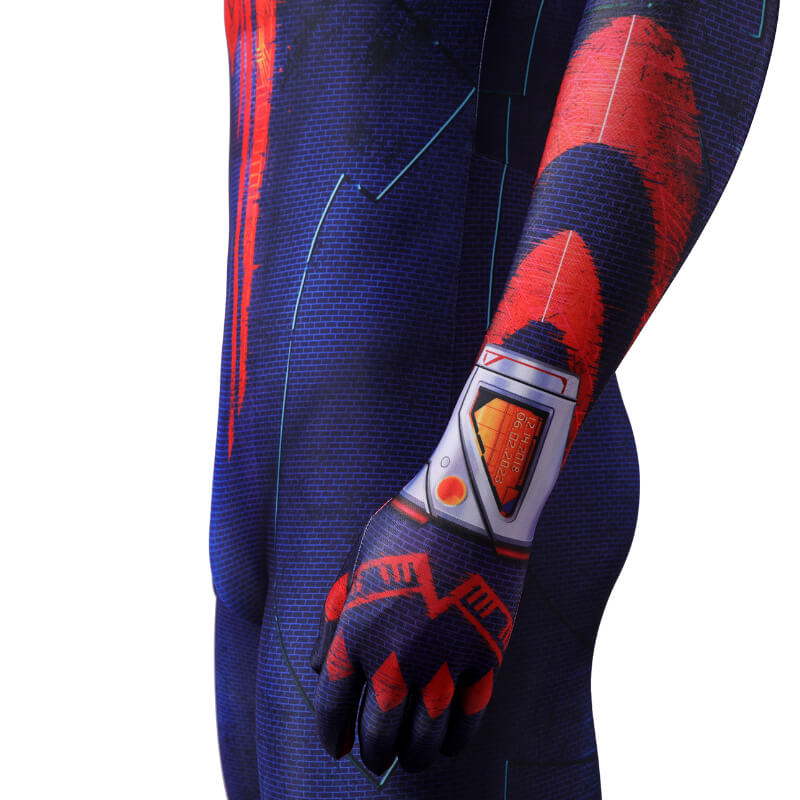 Adults Spiderman 2099 Miguel O'Hara Cosplay Bodysuit Spiderman Across the Spider-Verse Cosplay Costume