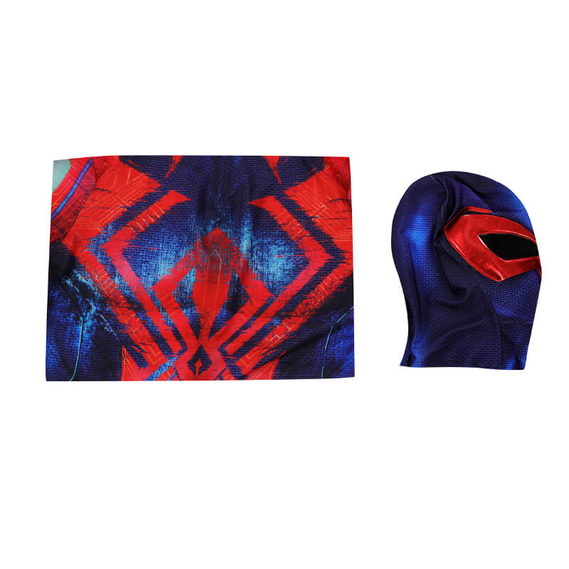 Spider-Man 2099 Miguel O'Hara Blue Tights Jumpsuits Cosplay Costume Spider-Man 2099 Miguel O'Hara Blue Tights Jumpsuits Cosplay Costume
