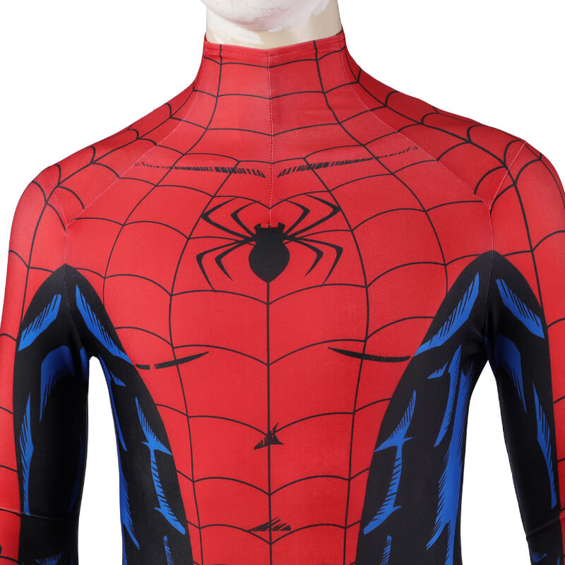 Spiderman PS5 Vintage Comic Book Suit Spiderman Classic Bodysuit Cosplay Costume