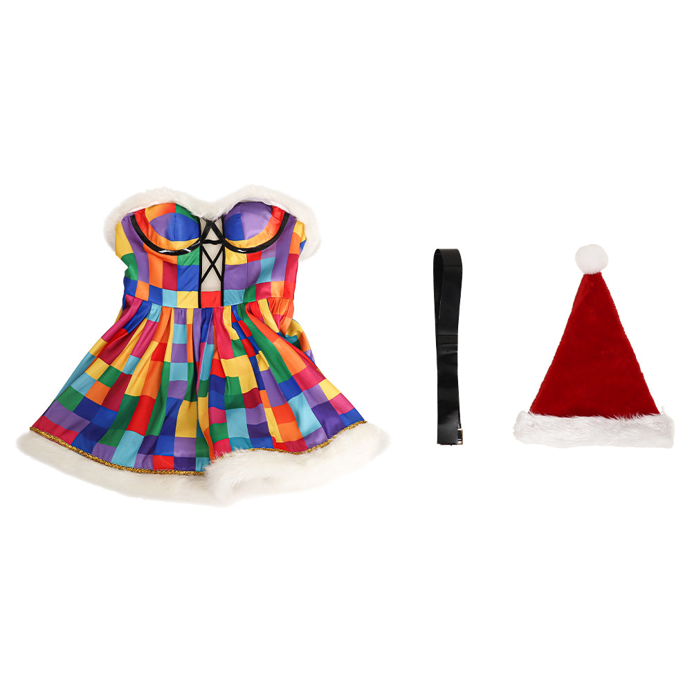 Starry Christmas Suit Who Christmas Theme Costumes Who Colorful Christmas Outfit ACcosplay