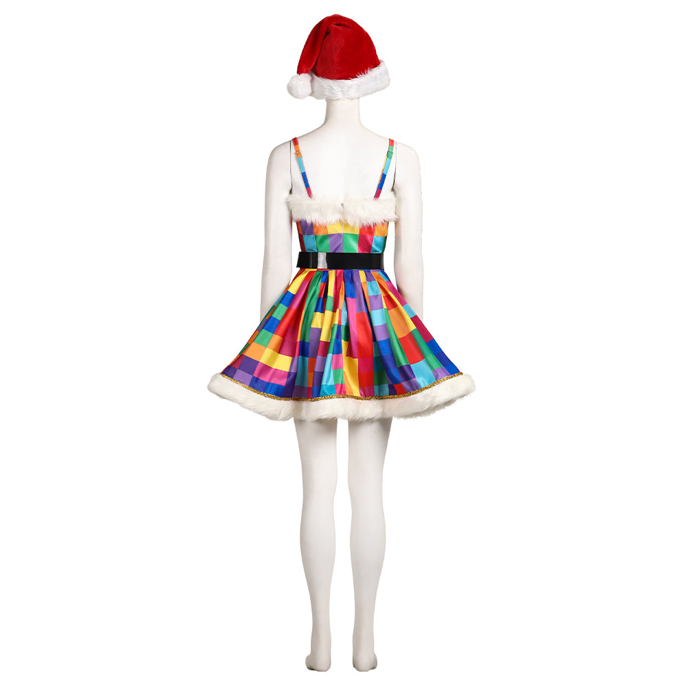 Starry Christmas Suit Who Christmas Theme Costumes Who Colorful Christmas Outfit ACcosplay