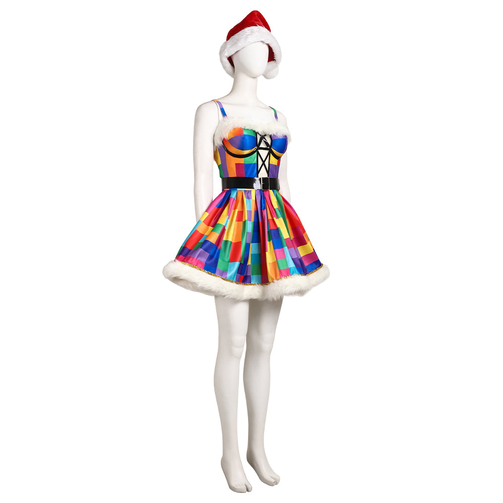 Starry Christmas Suit Who Christmas Theme Costumes Who Colorful Christmas Outfit ACcosplay