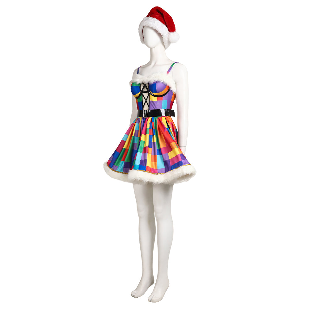 Starry Christmas Suit Who Christmas Theme Costumes Who Colorful Christmas Outfit ACcosplay