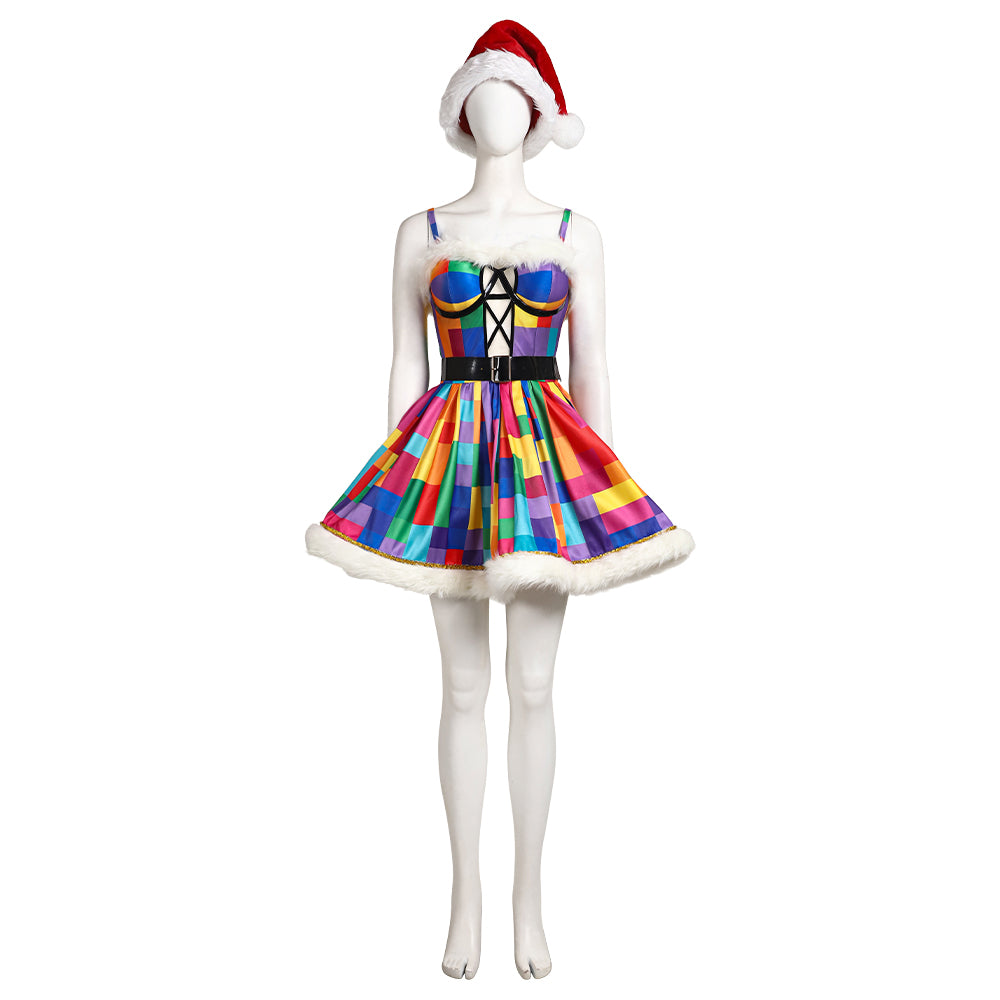 Starry Christmas Suit Who Christmas Theme Costumes Who Colorful Christmas Outfit ACcosplay