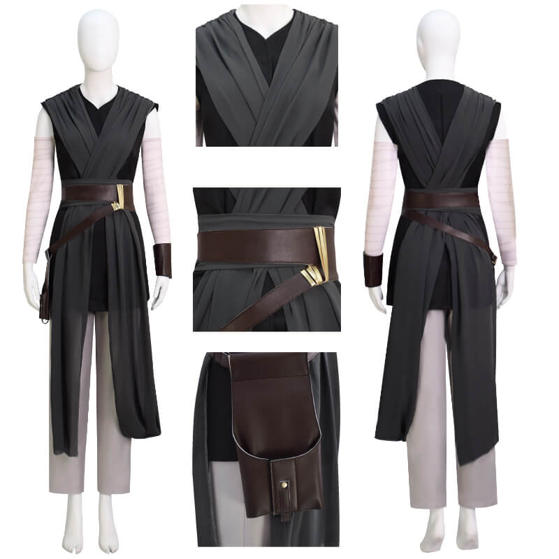 Star Wars Rey Costume Female Rise Of Skywalker Rey Costume Battle Suit Halloween Outfit