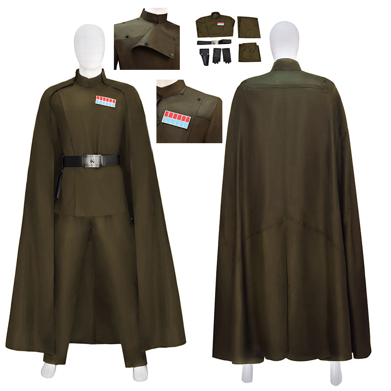 Star Wars Rogue One Orson Krennic Military Green Outfits for Halloween  Cosplay Costume