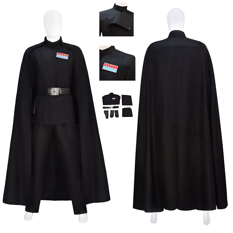 Rogue One Star Wars Orson Krennic Black Cosplay Costume for Halloween Outfits