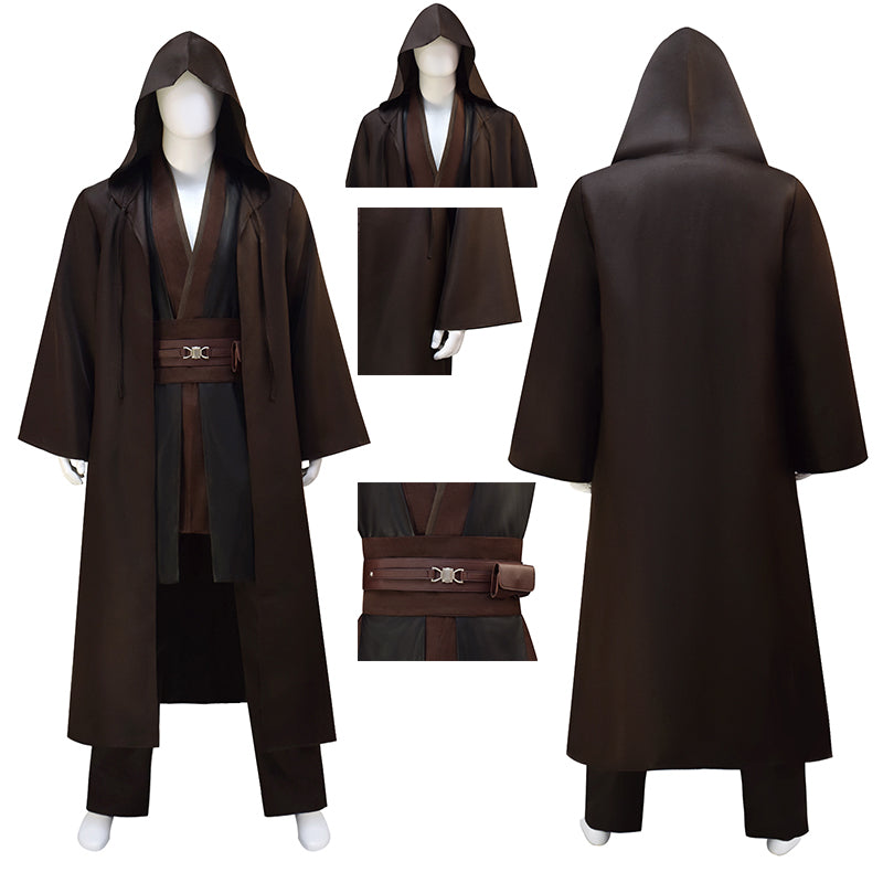 Star Wars Season 2 Obi-Wan Cosplay Costumes Obi-Wan Kenobi Coffee Color Outfits