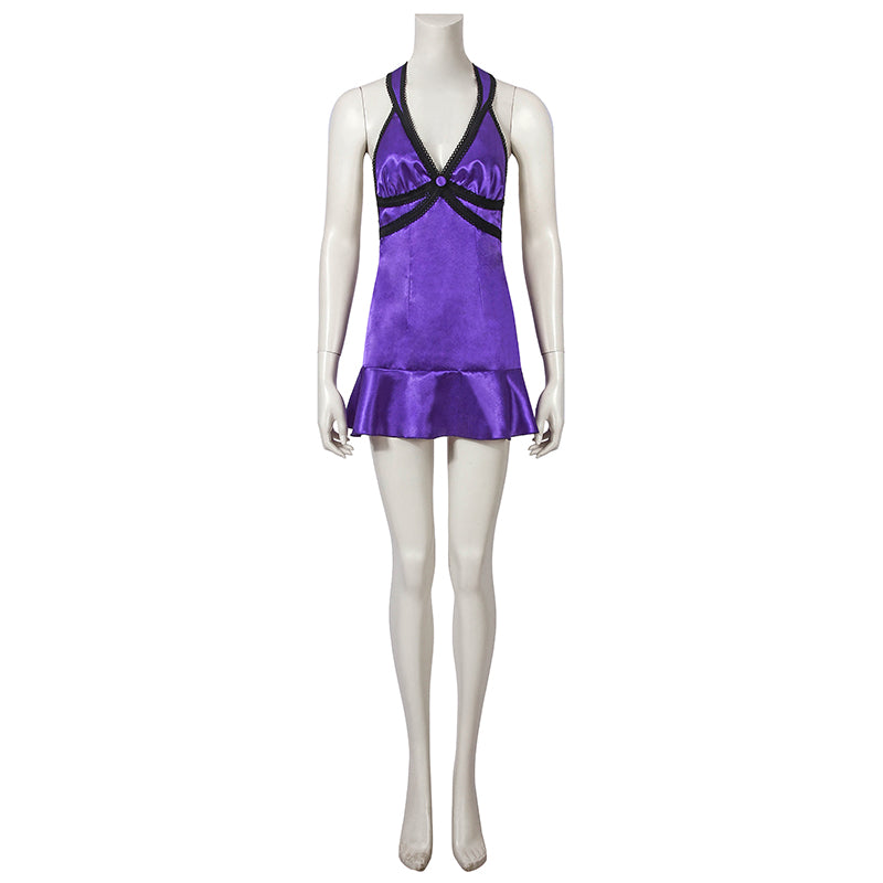 Tifa Lockhart Cosplay Costumes Final Fantasy VII Remake Purple Dress H ACcosplay Tifa Lockhart Cosplay Costumes Final Fantasy VII Remake Purple Dress H ACcosplay