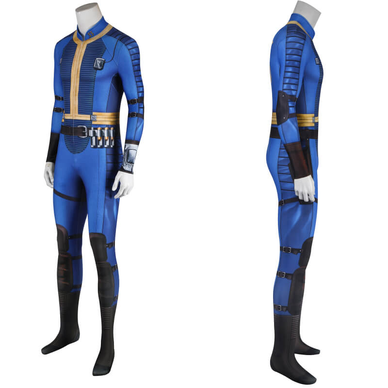 Vault Suit Fallout Cosplay Jumpsuit Fallout Onesie Men Halloween Suit ACcosplay