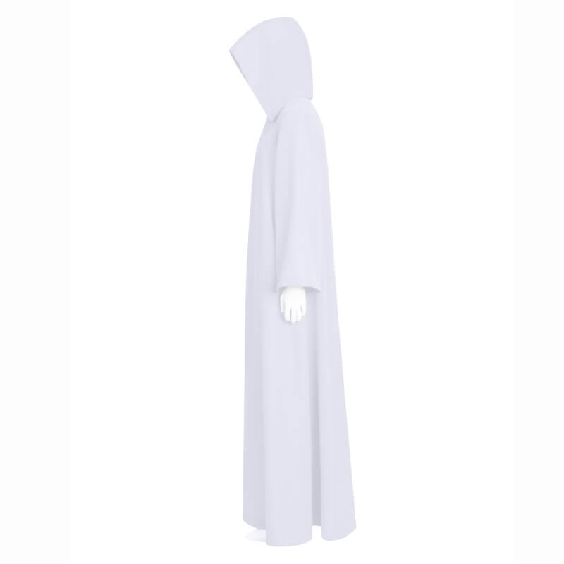 White Wizard Cloak Shadow Wizard Money Gang White Robe Halloween Costu ...