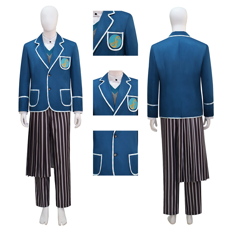 Wicked Wizard Cosplay Men's Blue suit Men's Cosplay Costume Halloween suit ACcosplay