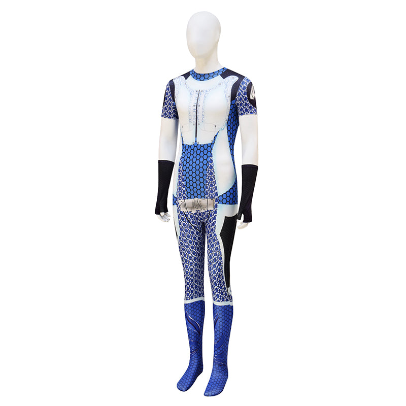 The Boys A-Train Cosplay Costume Adult A-train Blue Jumpsuit Halloween Suit