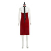 Resident Evil 4 Remake Ada Wong Red Dress Cosplay Costume Halloween Exhibition Suit