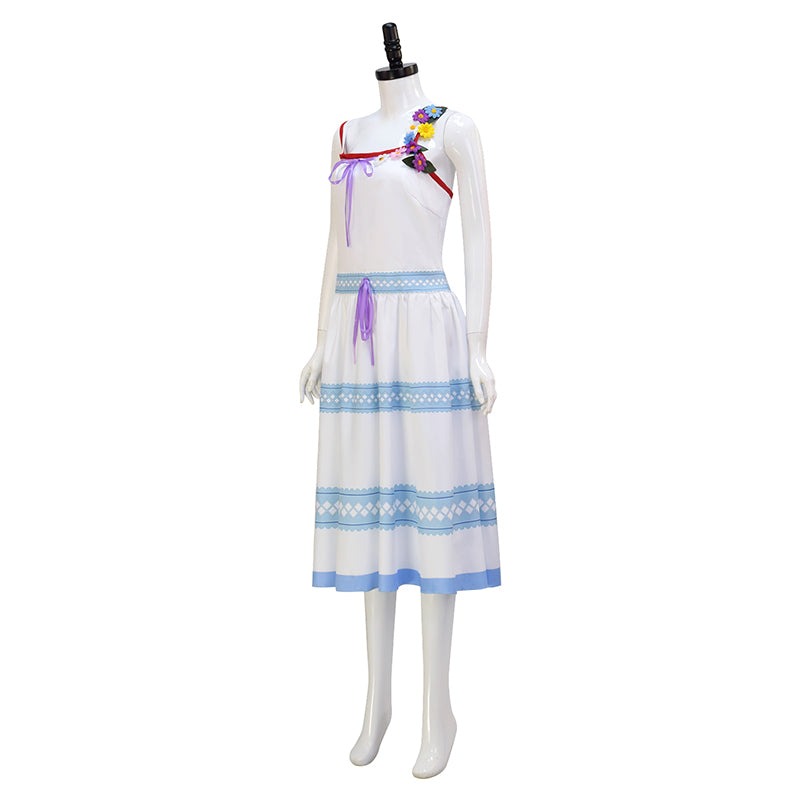 Aerith Gainsborough Blue Dress Crisis Core Final Fantasy VII Renuion Aerith Cosplay Costume