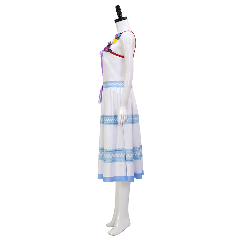 Aerith Gainsborough Blue Dress Crisis Core Final Fantasy VII Renuion Aerith Cosplay Costume