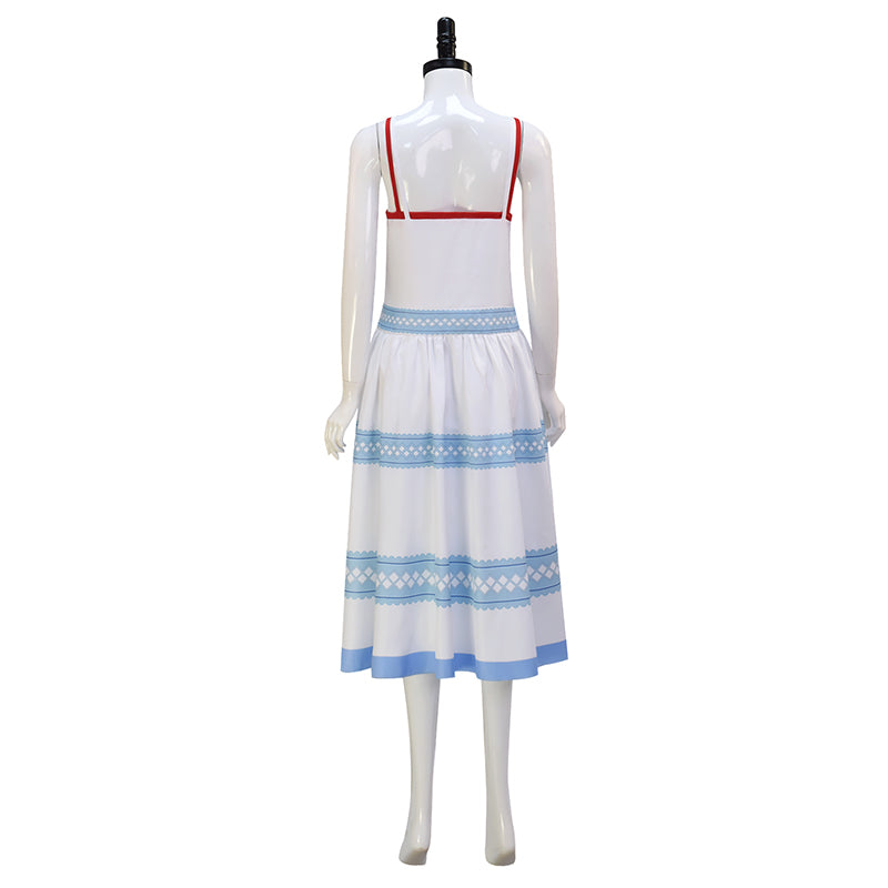 Aerith Gainsborough Blue Dress Crisis Core Final Fantasy VII Renuion Aerith Cosplay Costume