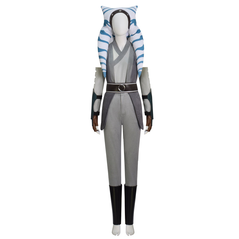 Ahsoka White Robe Ahsoka Tan Headpiece Plus Size Star Wars Ahsoka Halloween Costume