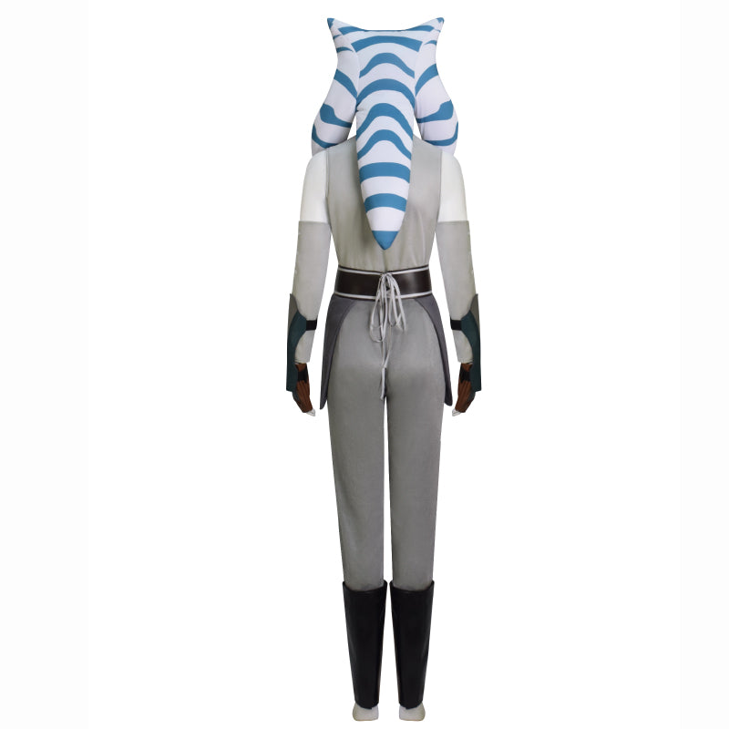 Ahsoka White Robe Ahsoka Tan Headpiece Plus Size Star Wars Ahsoka Halloween Costume