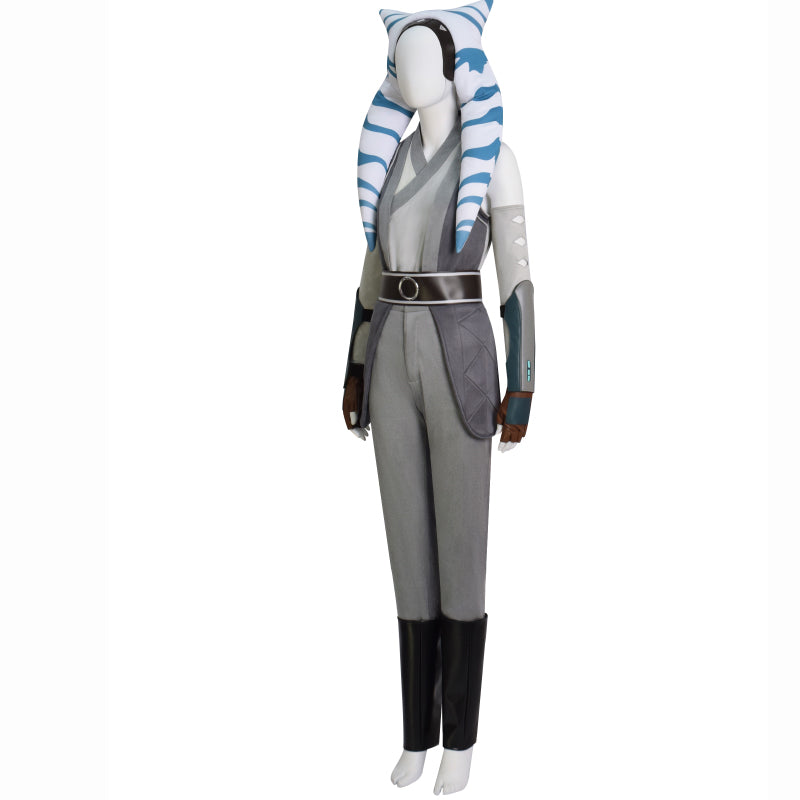 Ahsoka White Robe Ahsoka Tan Headpiece Plus Size Star Wars Ahsoka Halloween Costume