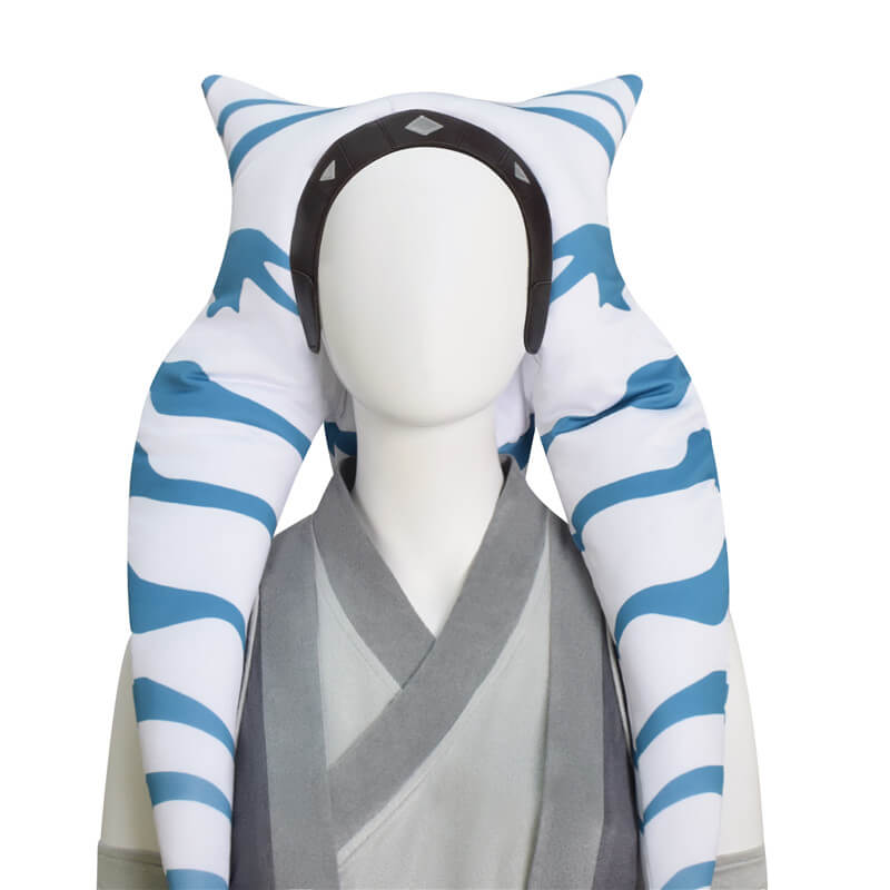 Ahsoka White Robe Ahsoka Tan Headpiece Plus Size Star Wars Ahsoka Halloween Costume