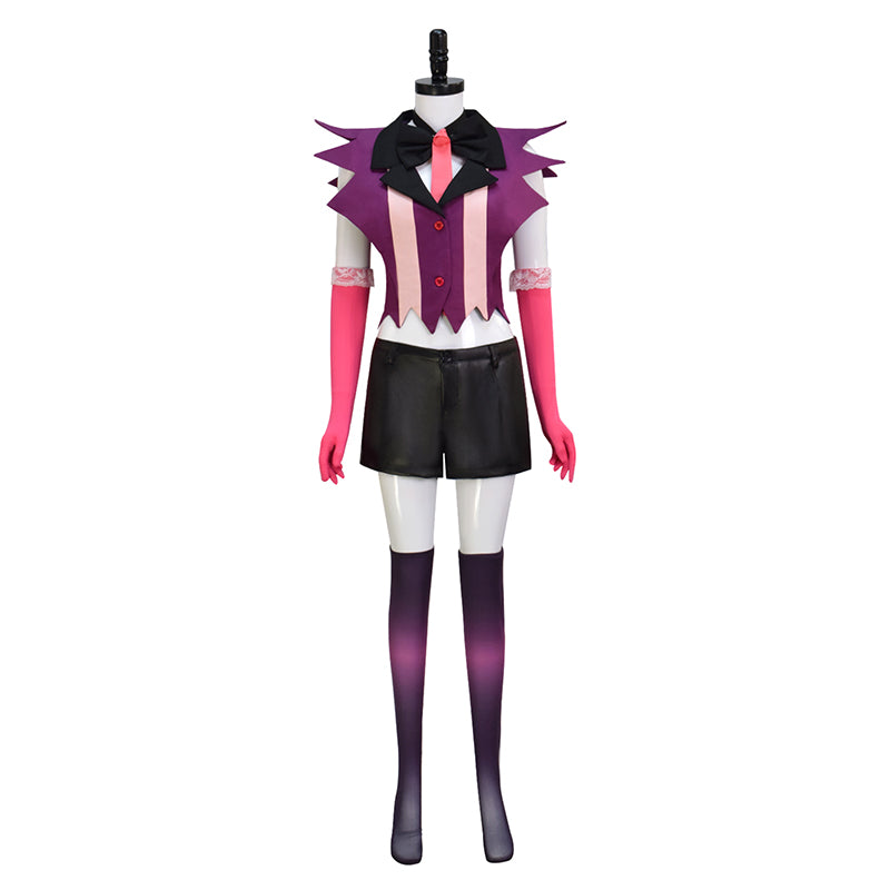 Anger Dust Cosplay Costume Hazbin Hotel Uniform Pendant Hat Halloween Party Suit