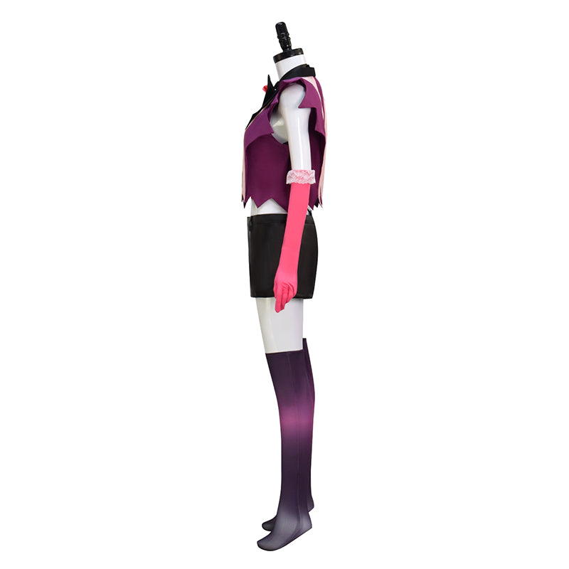 Anger Dust Cosplay Costume Hazbin Hotel Uniform Pendant Hat Halloween Party Suit