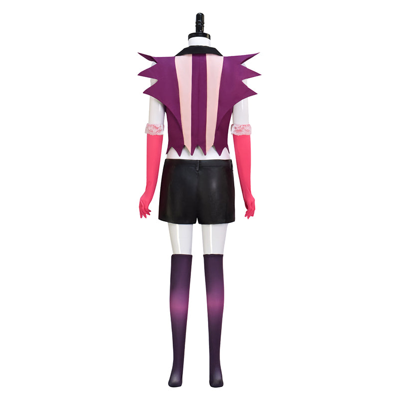 Anger Dust Cosplay Costume Hazbin Hotel Uniform Pendant Hat Halloween Party Suit