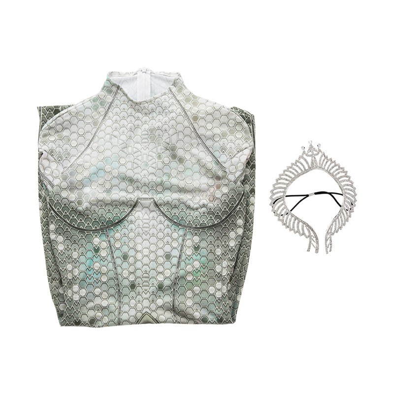 Queen Atlanna Suit Aquaman and The Lost Kingdom Atlanna Costume Jumpsuit Crown