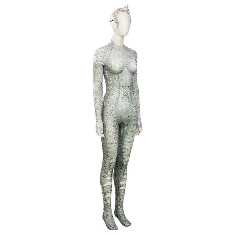 Queen Atlanna Suit Aquaman and The Lost Kingdom Atlanna Costume Jumpsuit Crown