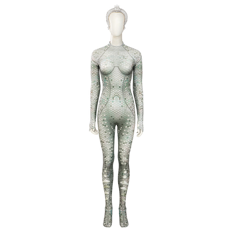 Queen Atlanna Suit Aquaman and The Lost Kingdom Atlanna Costume Jumpsuit Crown