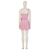 2023 Movie Barbie Beach Dress Margot Robbie Barbie Pink Short Cosplay Costume Outfit