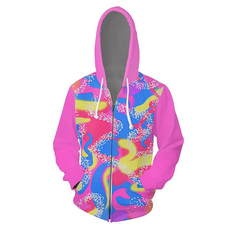 2023 Movie Barbie Hoodie Barbie Pink Sweatershirt Halloween 3D Printed Coat