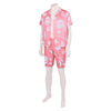 2023 Movie Barbie Ken Pink Beach Suit Ken Doll Printed Shirt Shorts Outfit