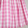 Barbie Movie Margot Robbie Cosplay Costume Barbie Pink Gingham Dress With Bustle