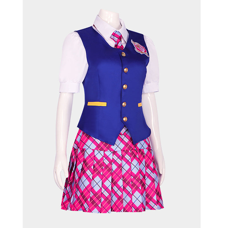 Delancey Devin Cosplay Costume Barbie Princess Charm School Uniform Halloween Party Suit