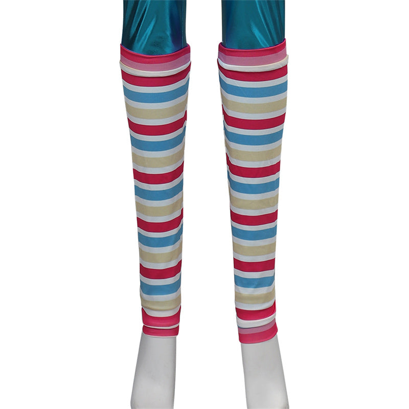 2023 Barbie Workout Cosplay Costume Barbie Toy Blue Refreedom Excercise Rompers