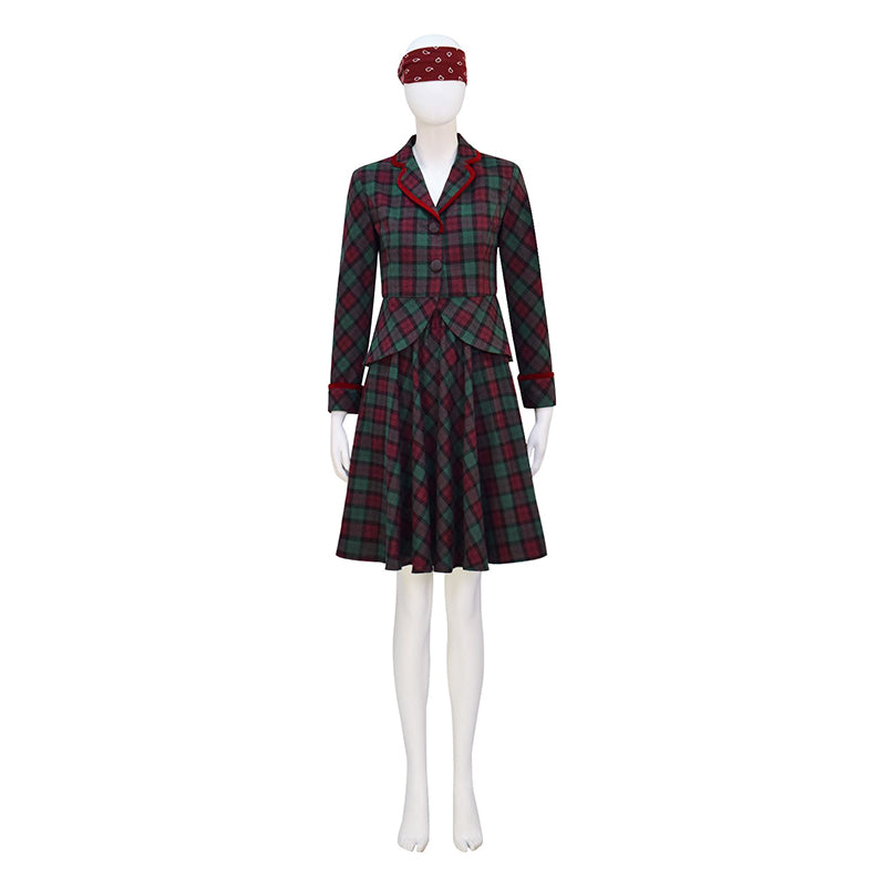 Women's Vintage Dress Christmas Holiday Bethany Aunt Christmas Suit ACcosplay