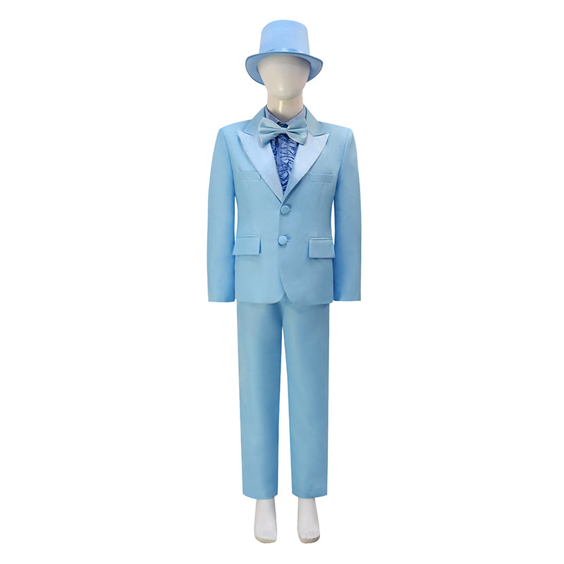 Dumb and Dumber Suit Boy Harry Dunne Blue Cosplay Costume Halloween Party Suit