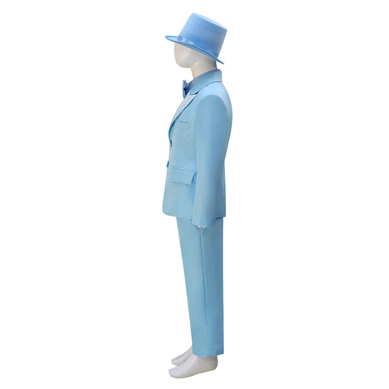 Dumb and Dumber Suit Boy Harry Dunne Blue Cosplay Costume Halloween Party Suit