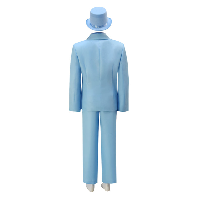 Dumb and Dumber Suit Boy Harry Dunne Blue Cosplay Costume Halloween Party Suit