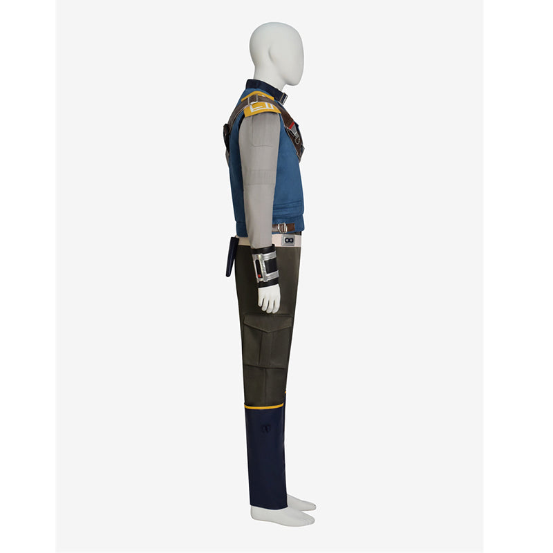Star Wars Jedi: Survivor Cosplay Cal Kestis Costume Leather Vest Full Set Halloween Suit