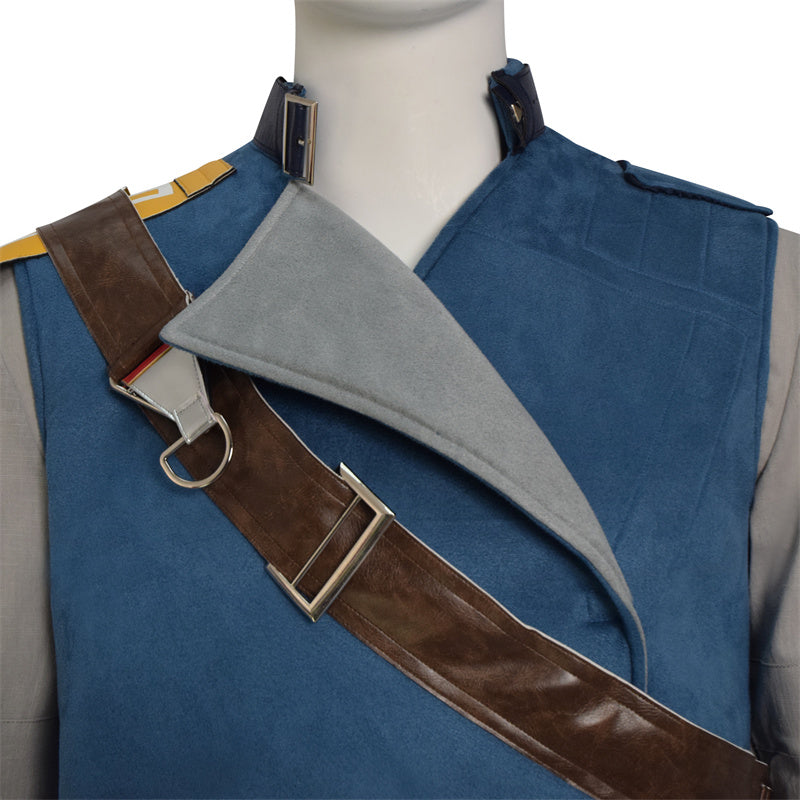 Star Wars Jedi: Survivor Cosplay Cal Kestis Costume Leather Vest Full Set Halloween Suit
