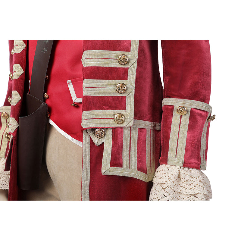 Peter Pan And Wendy Captain Hook Cosplay Costume Pirate Uniform Halloween Party Suit