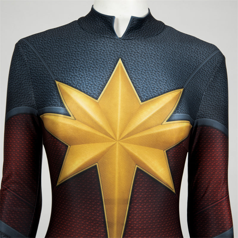 Captain Marvel Costumes The Marvel 2 Superhero Carol Danvers Jumpsuit Cosplay Costume